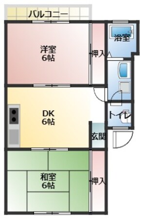 シャトーコスモスⅠの物件間取画像